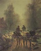 constant troyon On the Way to Market (san05) China oil painting reproduction